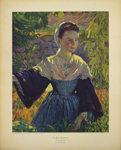 Vintage "La Belle Bretonne" Print After A.C. Warshawsky