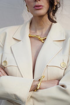 Acacia 24-Karat vergoldetes Acacia-Choker