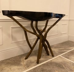 Contemporary Design, Sculptural Bronze Console Table 'Acacia' by R & Y Augousti