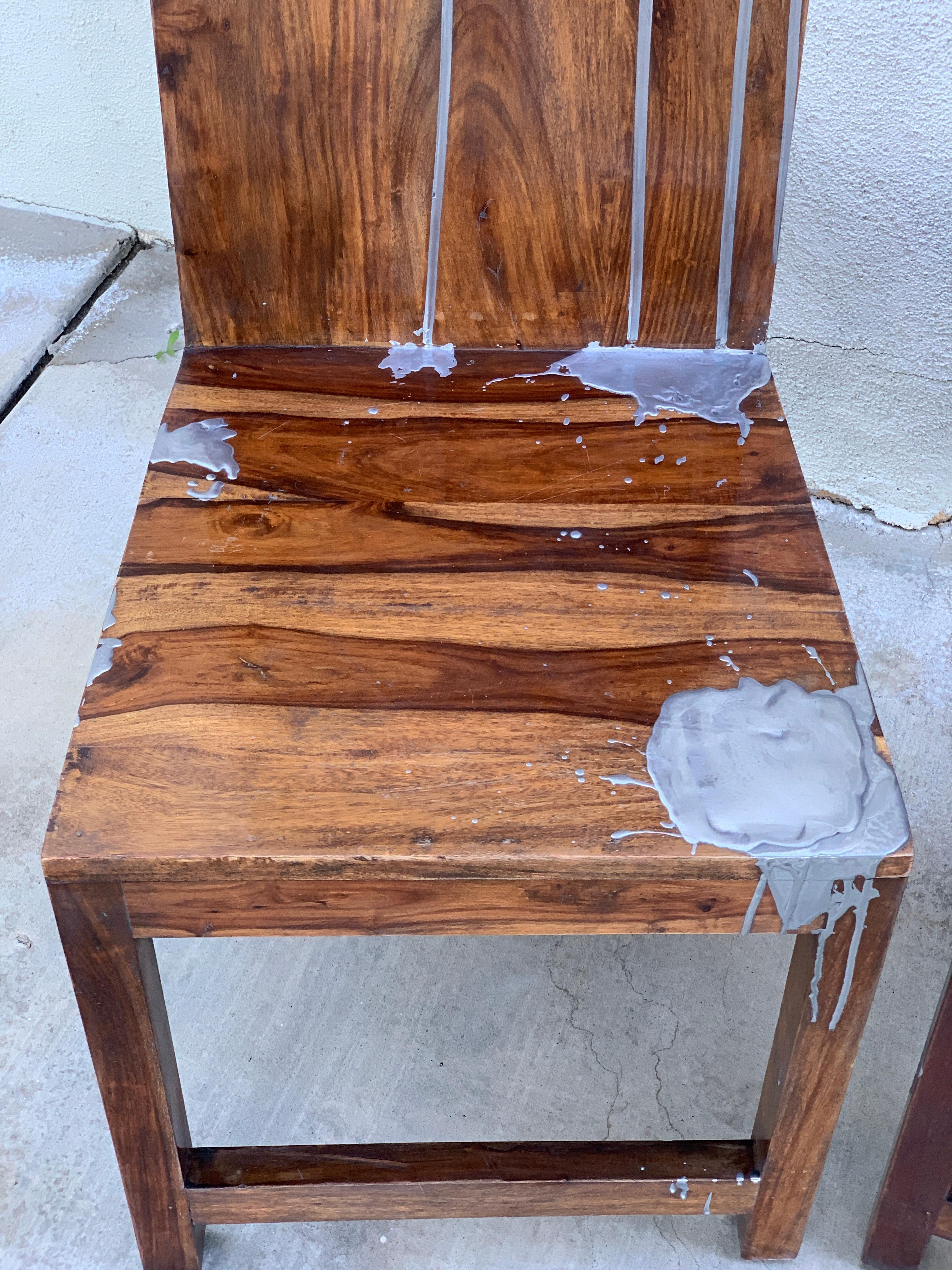 Acacia Wood Chairs For Sale 2