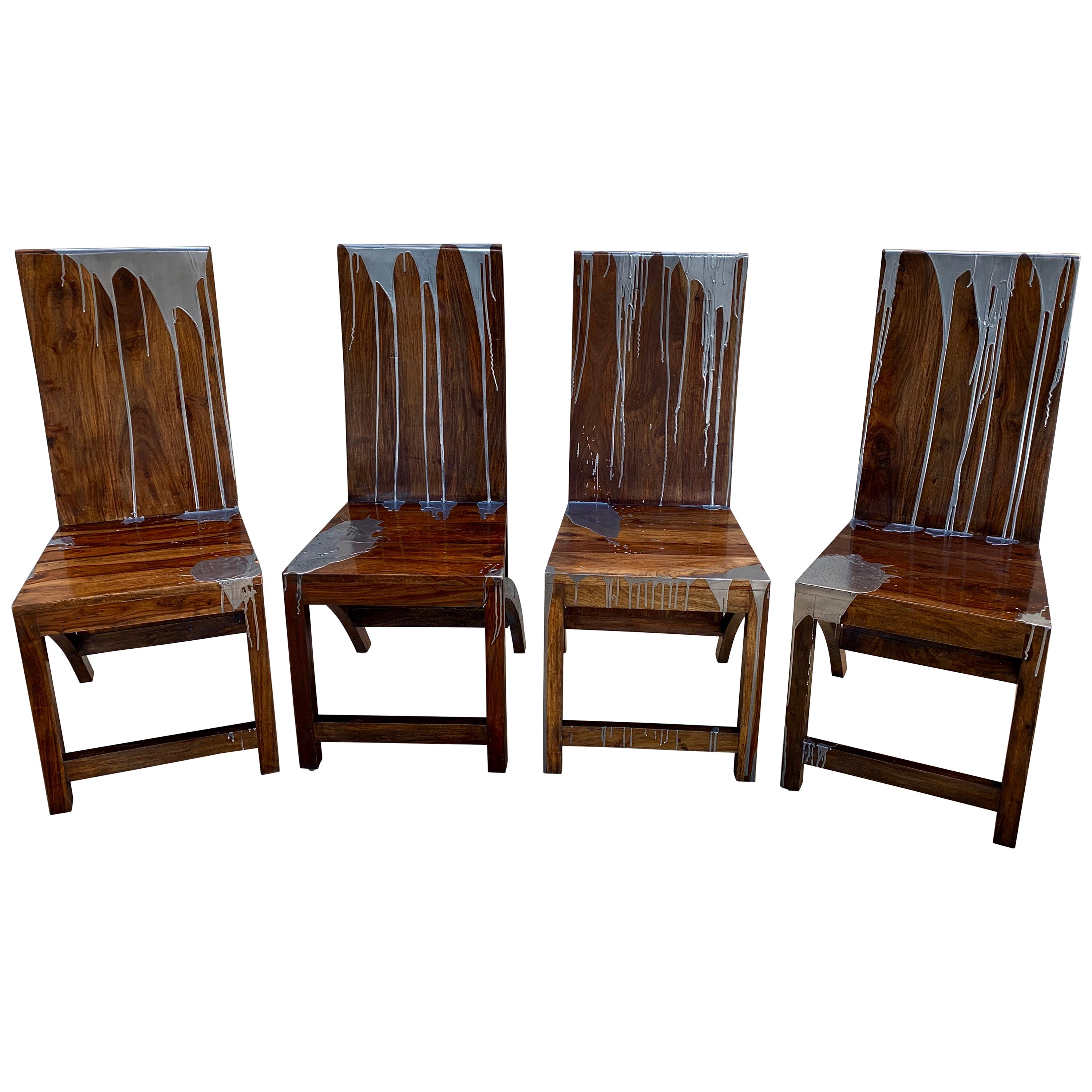 Acacia Wood Chairs For Sale