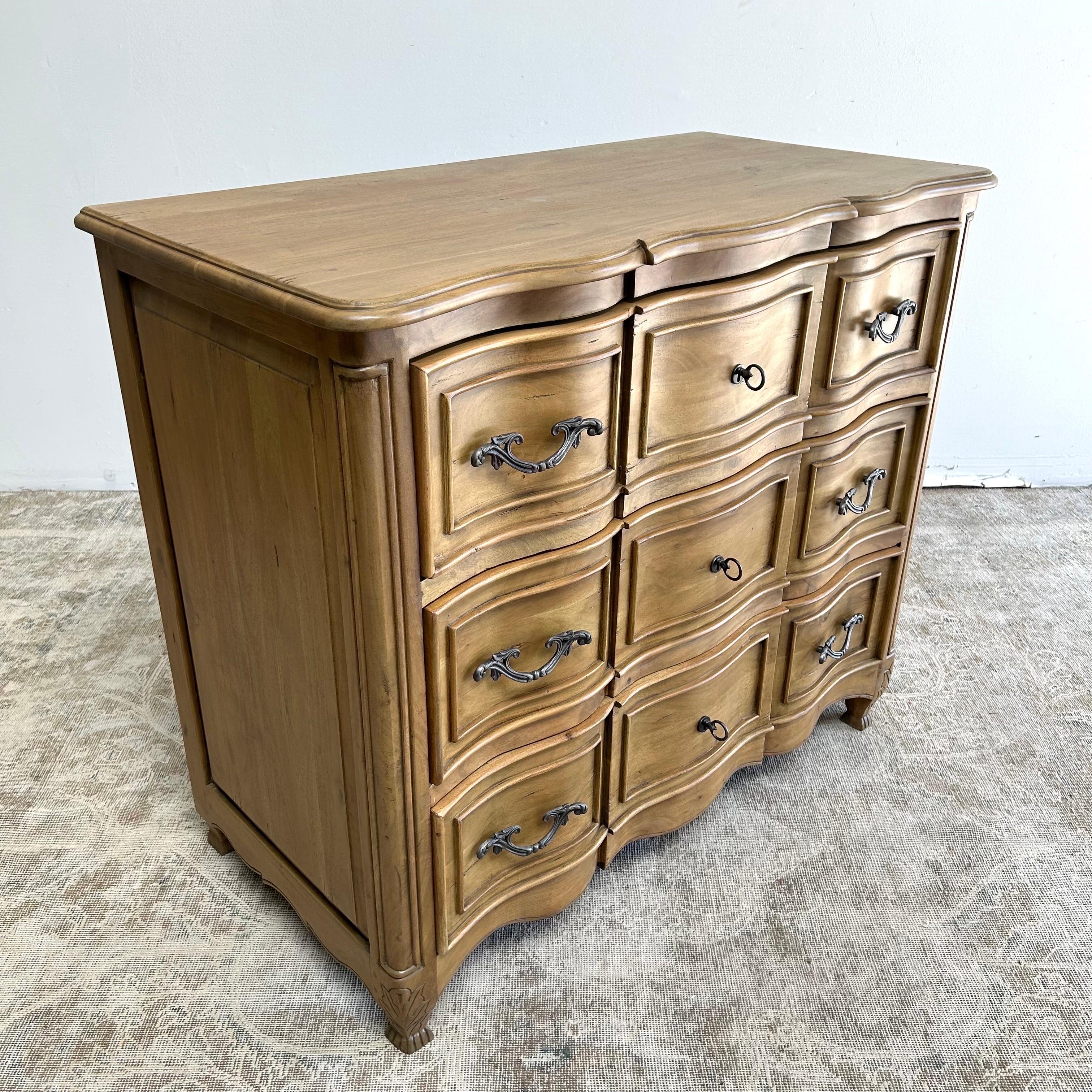 acacia chest of drawers