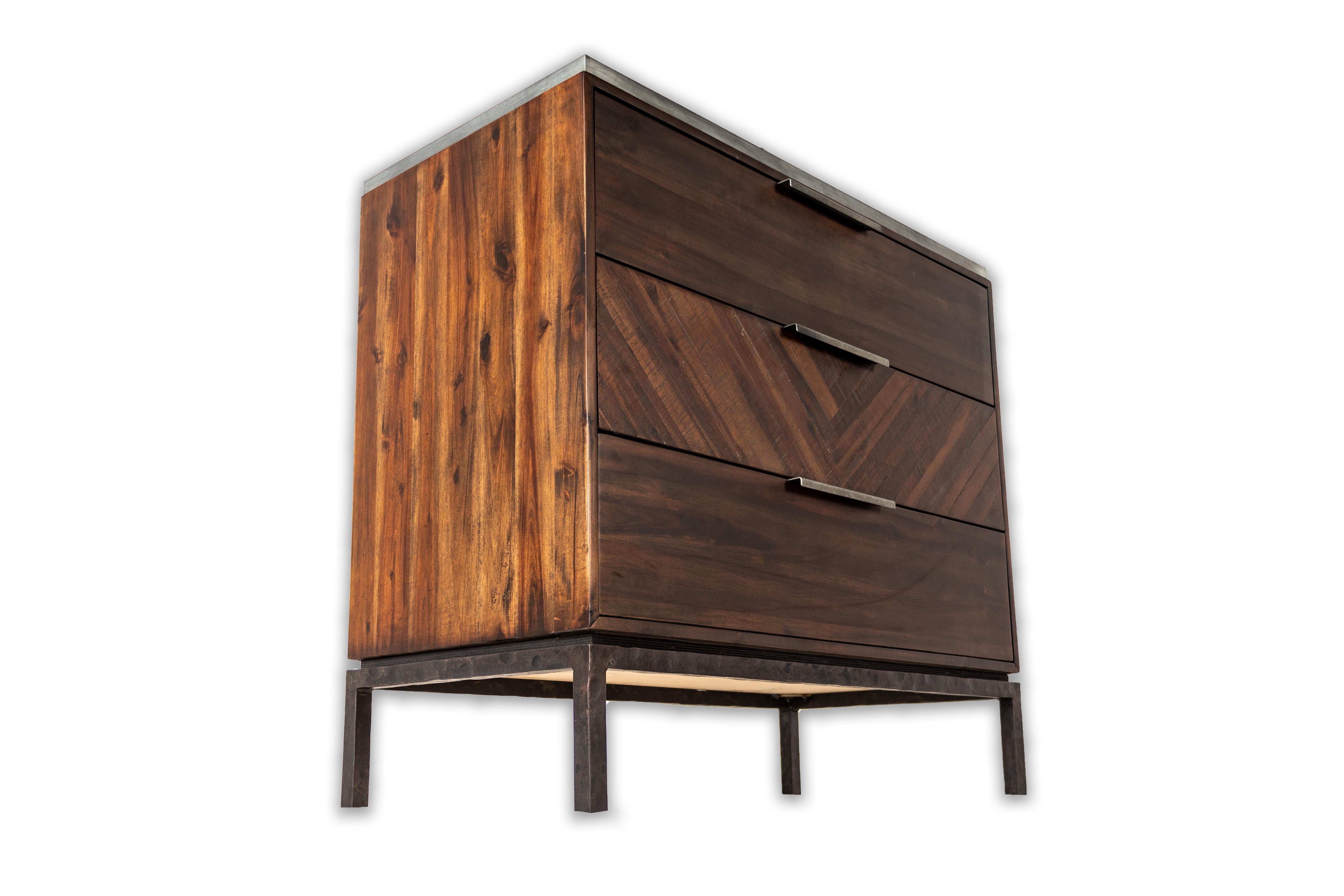 acacia chest of drawers