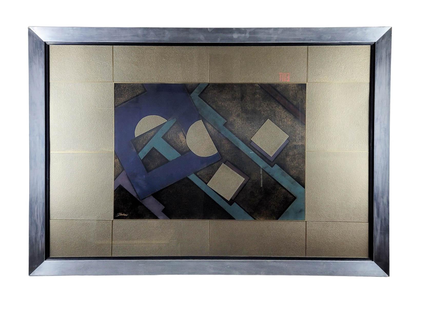 Dieses beeindruckende Mixed-Media-Werk mit dem Titel 