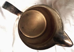 Academy Silver on Copper Mid Century Bulbous Silver Plate Water Pitcher