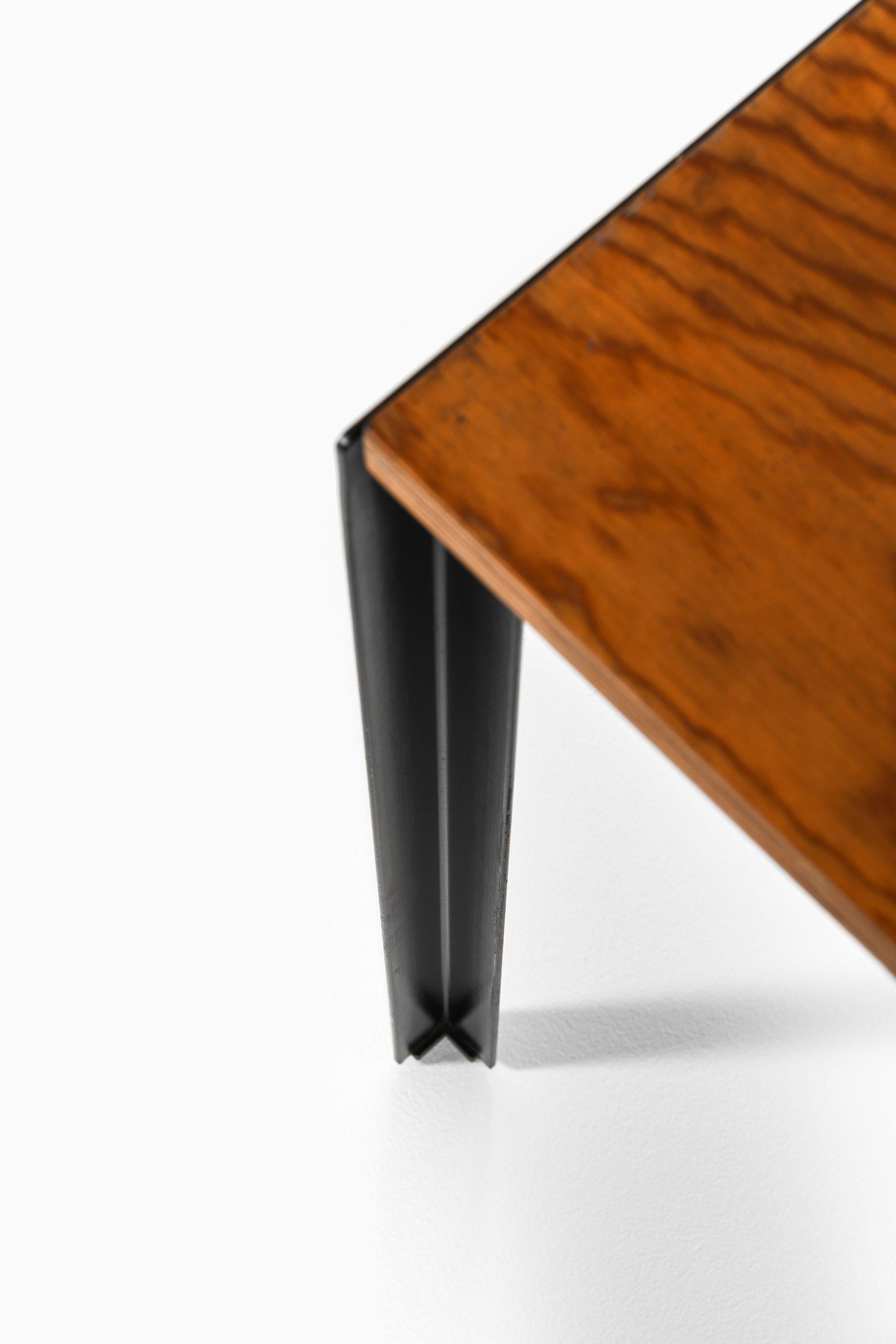 Academy Table in Black Lacquered Steel and Pine by Poul Kjærholm, 1950's For Sale 4