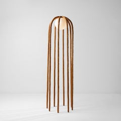 Grand lampadaire contemporain fait main "Aafro & Urucum"