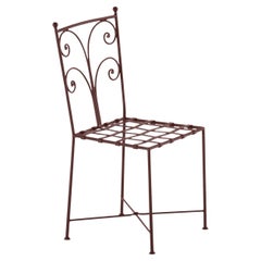 Acanta Wrought Iron Brown Outdoor Chair by Dante Negro
