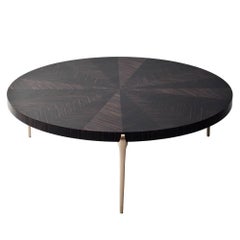 Acantha Coffee Table by DeMuro Das in Swiss Ebony and Satin Bronze
