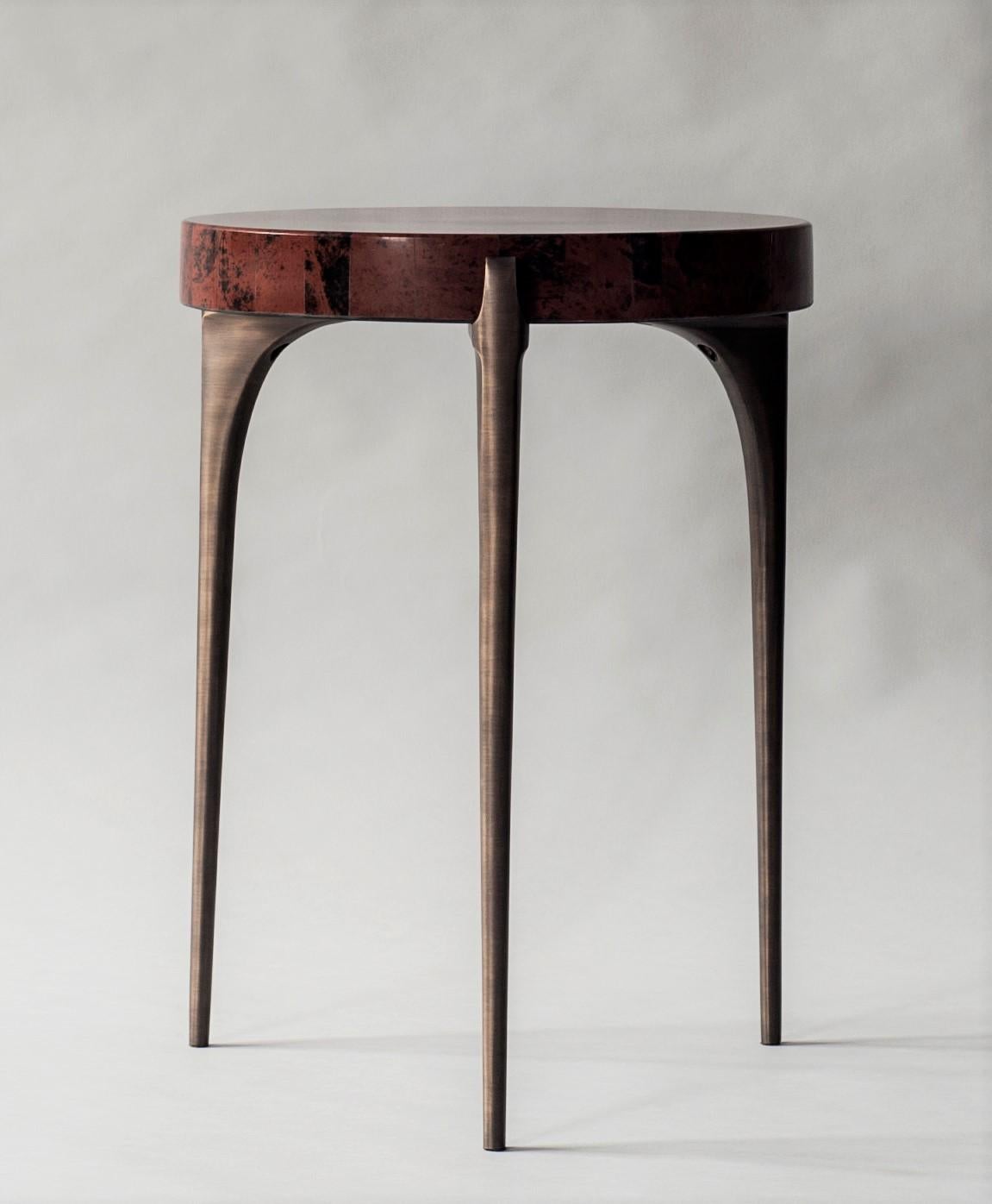 Indian Acantha Side Table by DeMuro Das For Sale