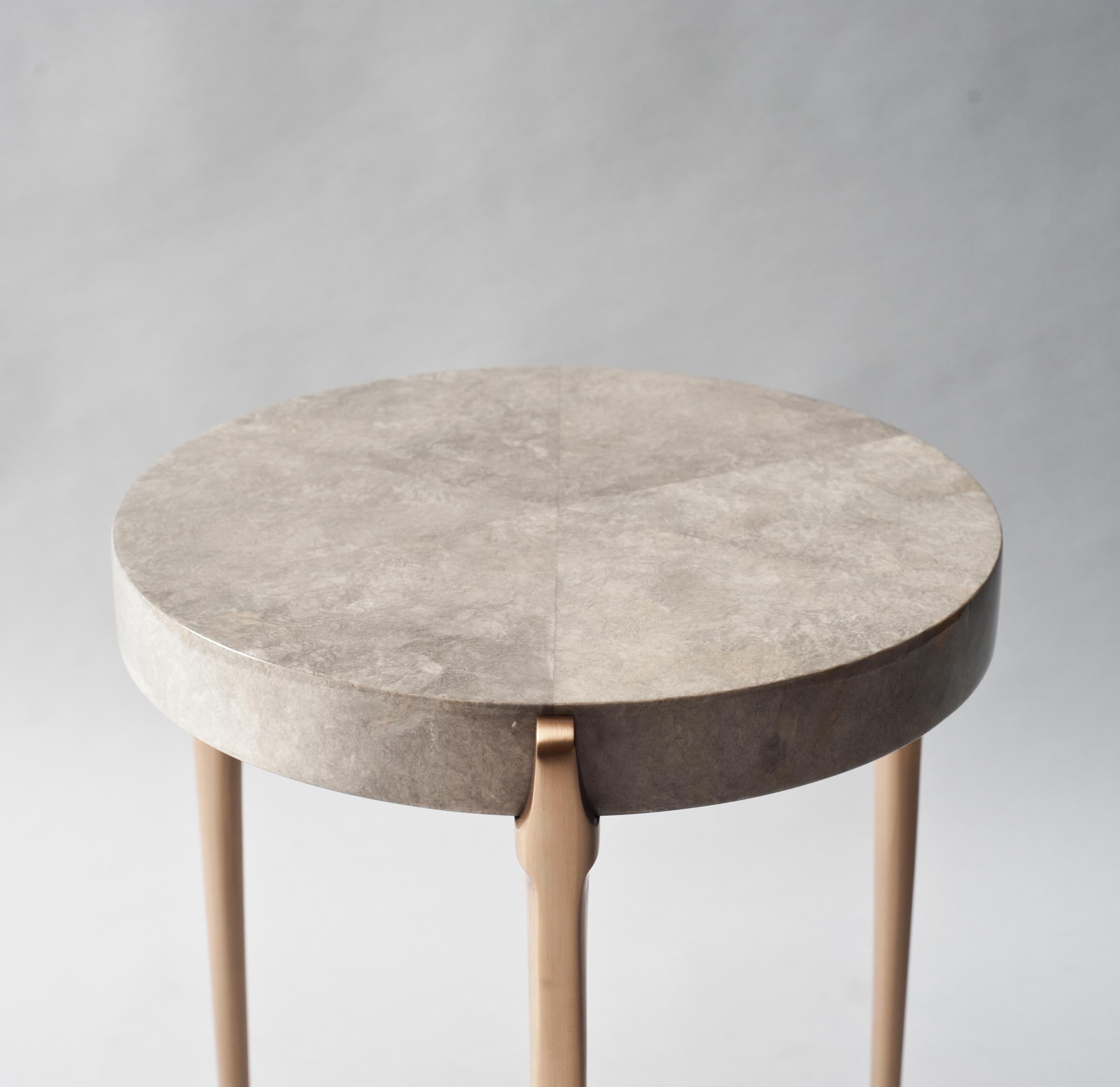 Contemporary Acantha Side Table by DeMuro Das