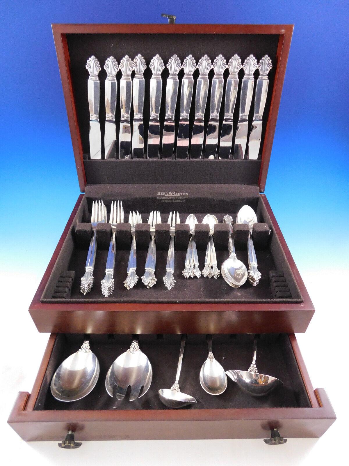 Acanthus by Georg Jensen Sterling Silver Flatware Set 12 Service 65 pc Dinner XL 5