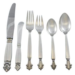 Acanthus by Georg Jensen Sterling Silver Flatware Set 12 Service 72 Pcs Dinner