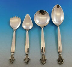 Acanthus by Georg Jensen Wendell Sterling Silver Flatware Set 12 Service 171 Pcs