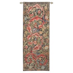 Acanthus Leaf - Burgundy Loom Woven Tapestry - 6'1" x 2'4"