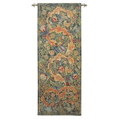 Acanthus Leaf - Gold Loom Woven Tapestry - 6'1" x 2'4"