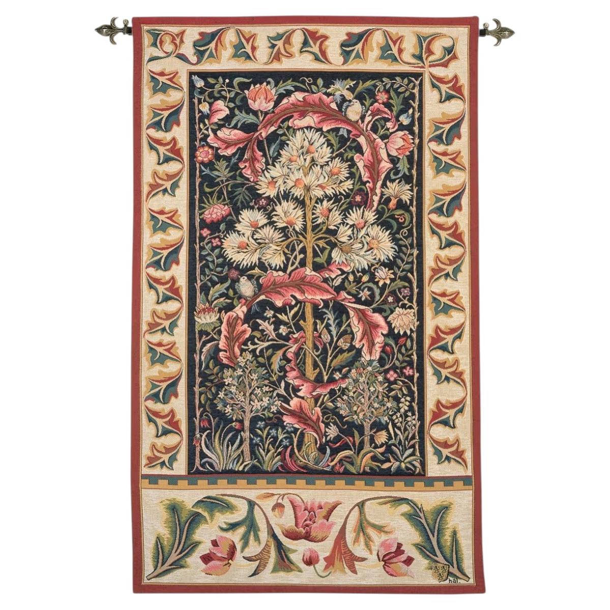 Acanthus Loom Woven Tapestry - 3'11" x 2'4" For Sale