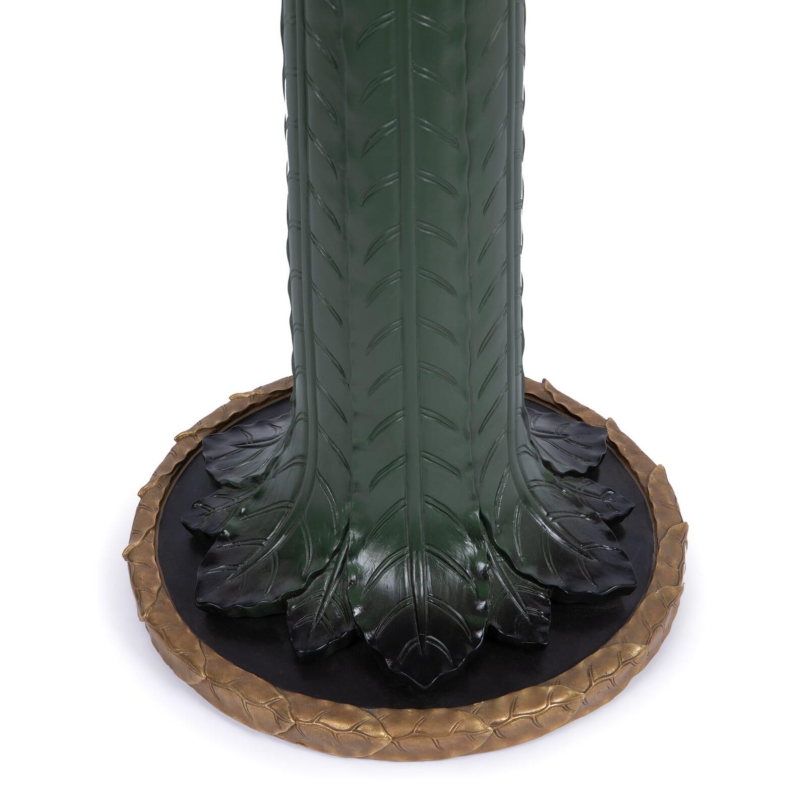 Worshipped as a sacred healing plant since days of old, the acanthus is a symbol of enduring life and fine art; the exact qualities our future heirlooms possess. The ACANTHUS floral side table, in verdant ‘Verde’ green, promises to bring the beauty