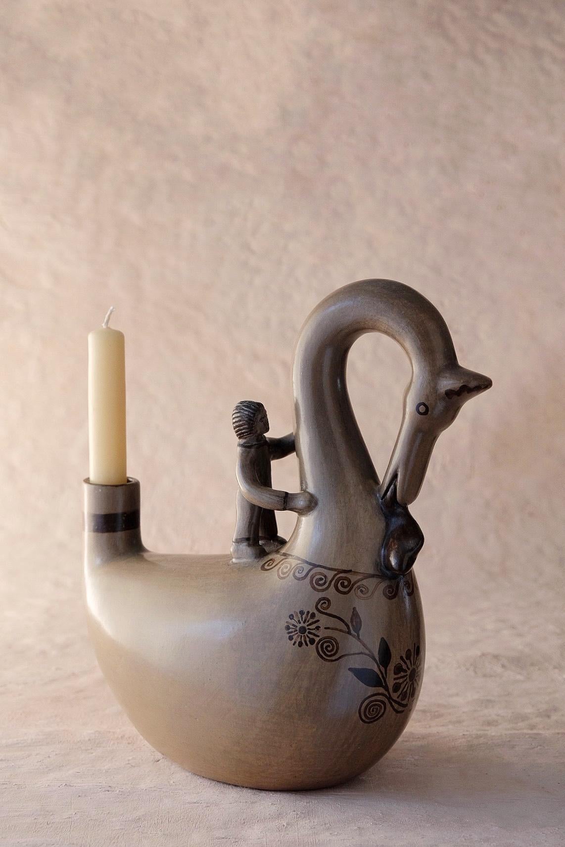 Modern Acatlán Tototl Candleholder by Onora For Sale