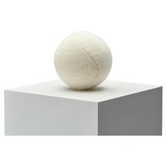 Accent Ball Pillow in Light Coloured Fabric