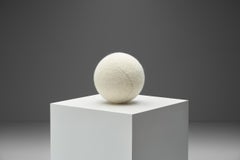 Accent Ball Pillow in Light Coloured Fabric
