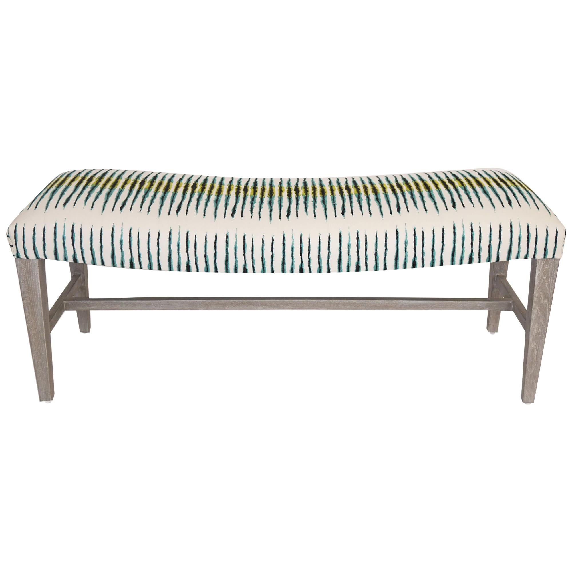 Accent Bench with Bowed Seat