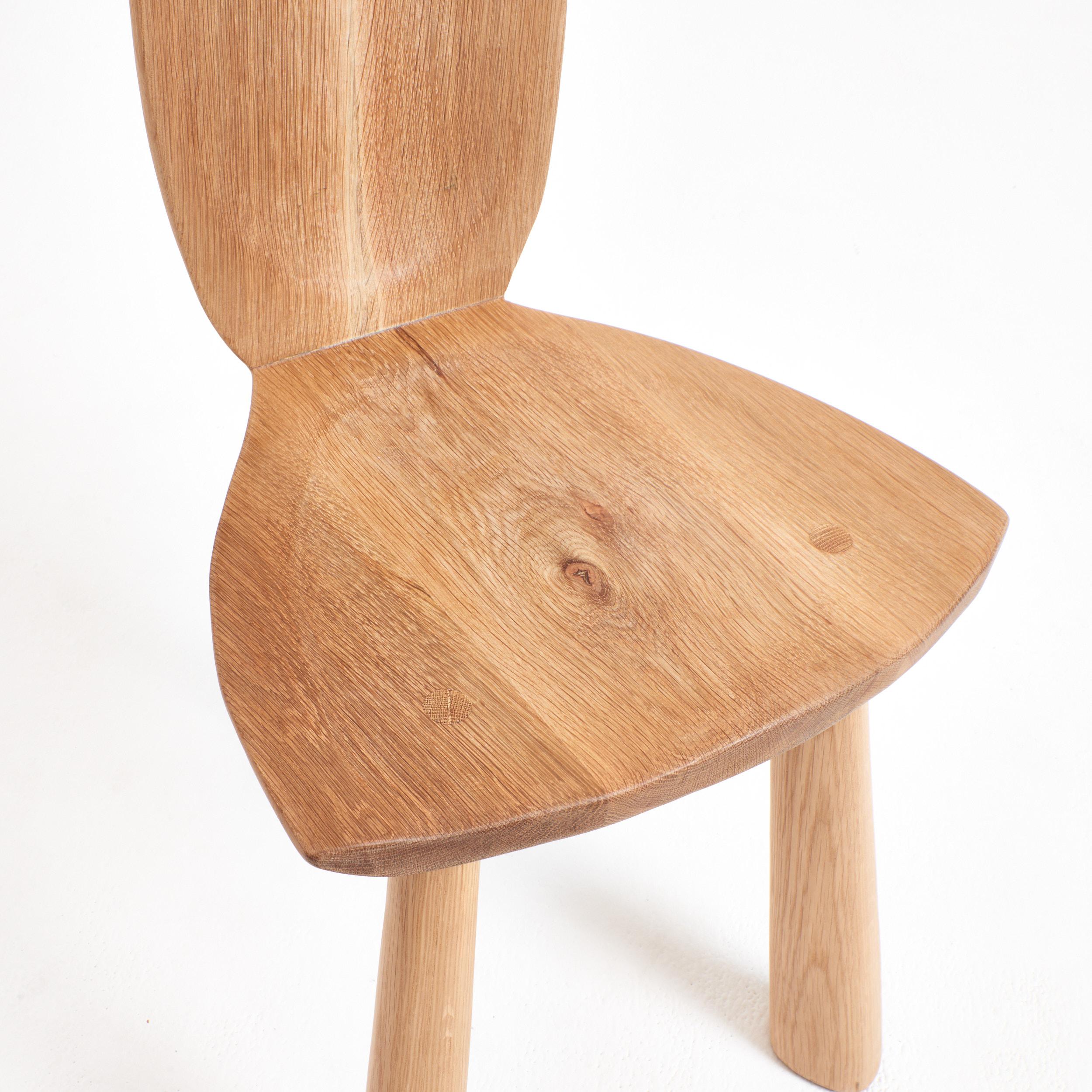 Accent Chair in oak For Sale 1