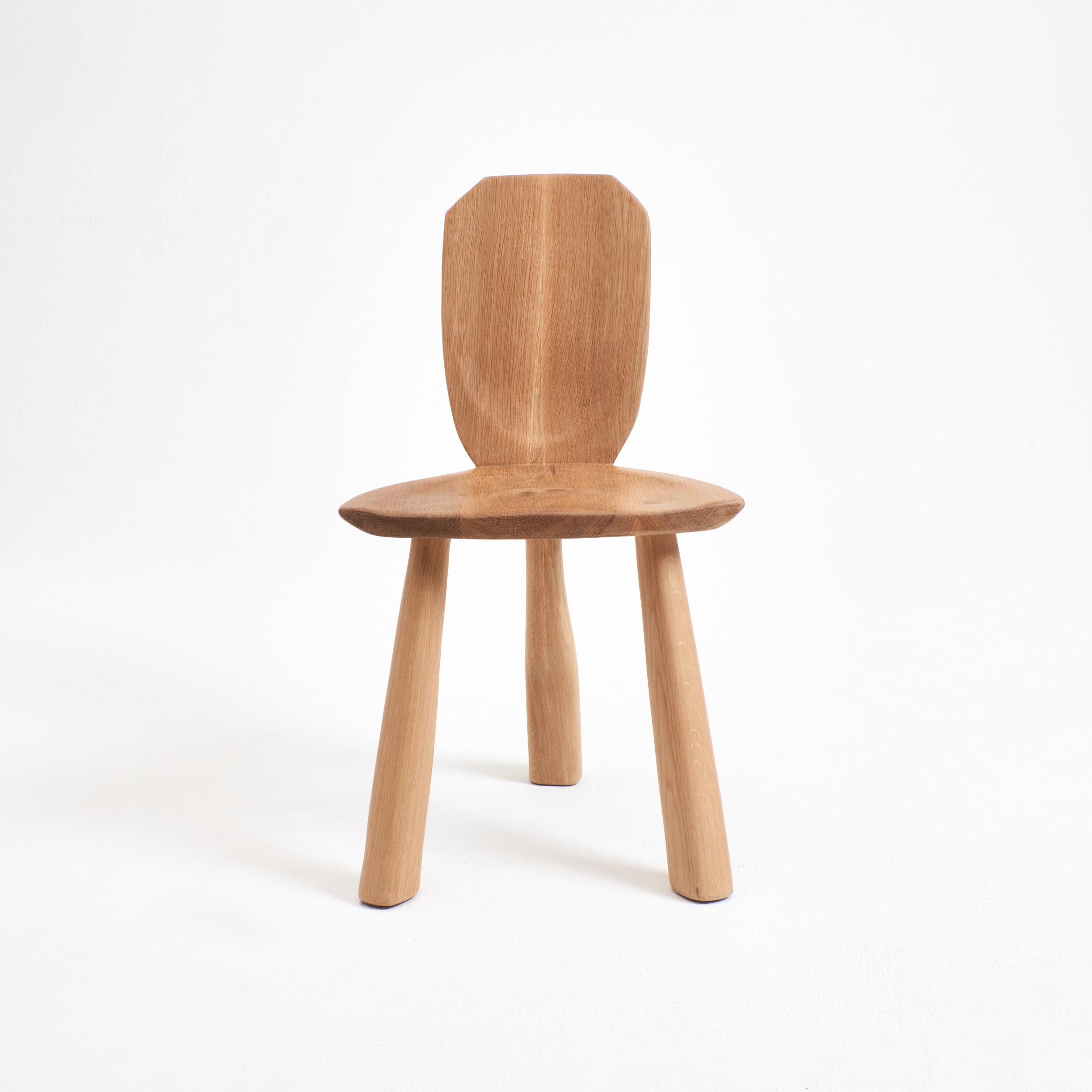 Modern Accent Chair in oak For Sale