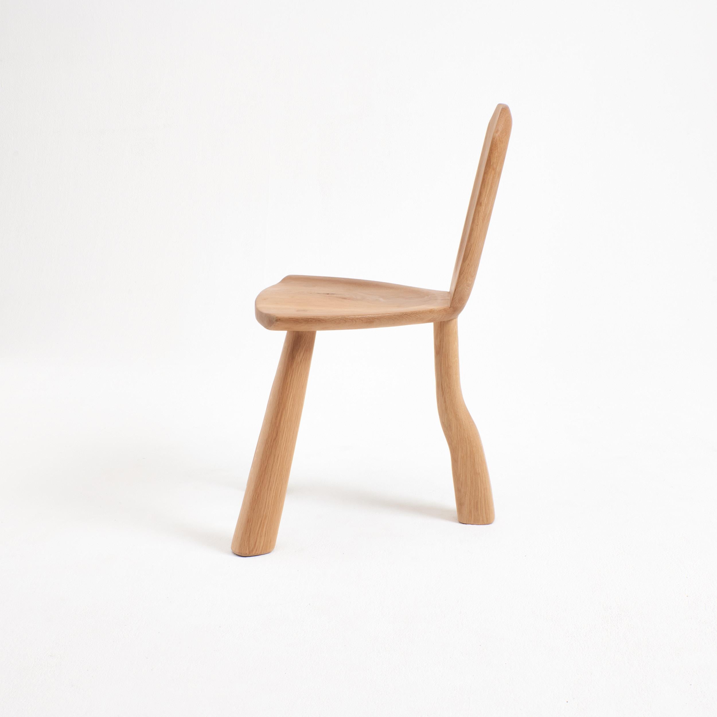 Portuguese Accent Chair in oak For Sale