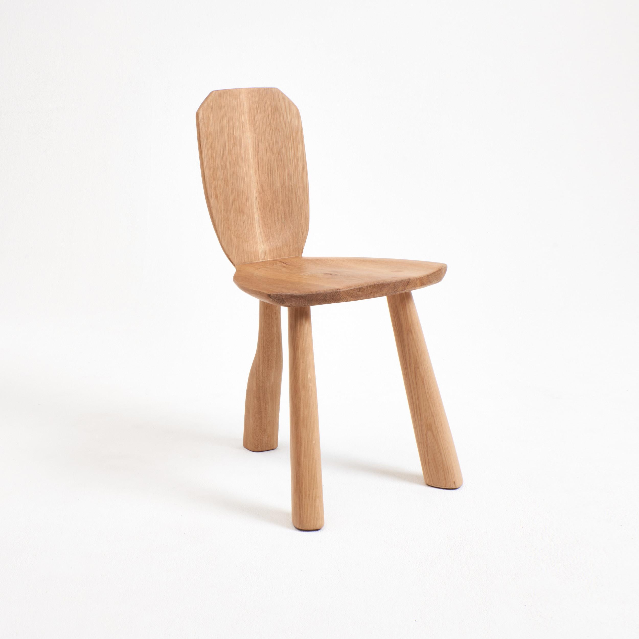 Oak Accent Chair in oak For Sale