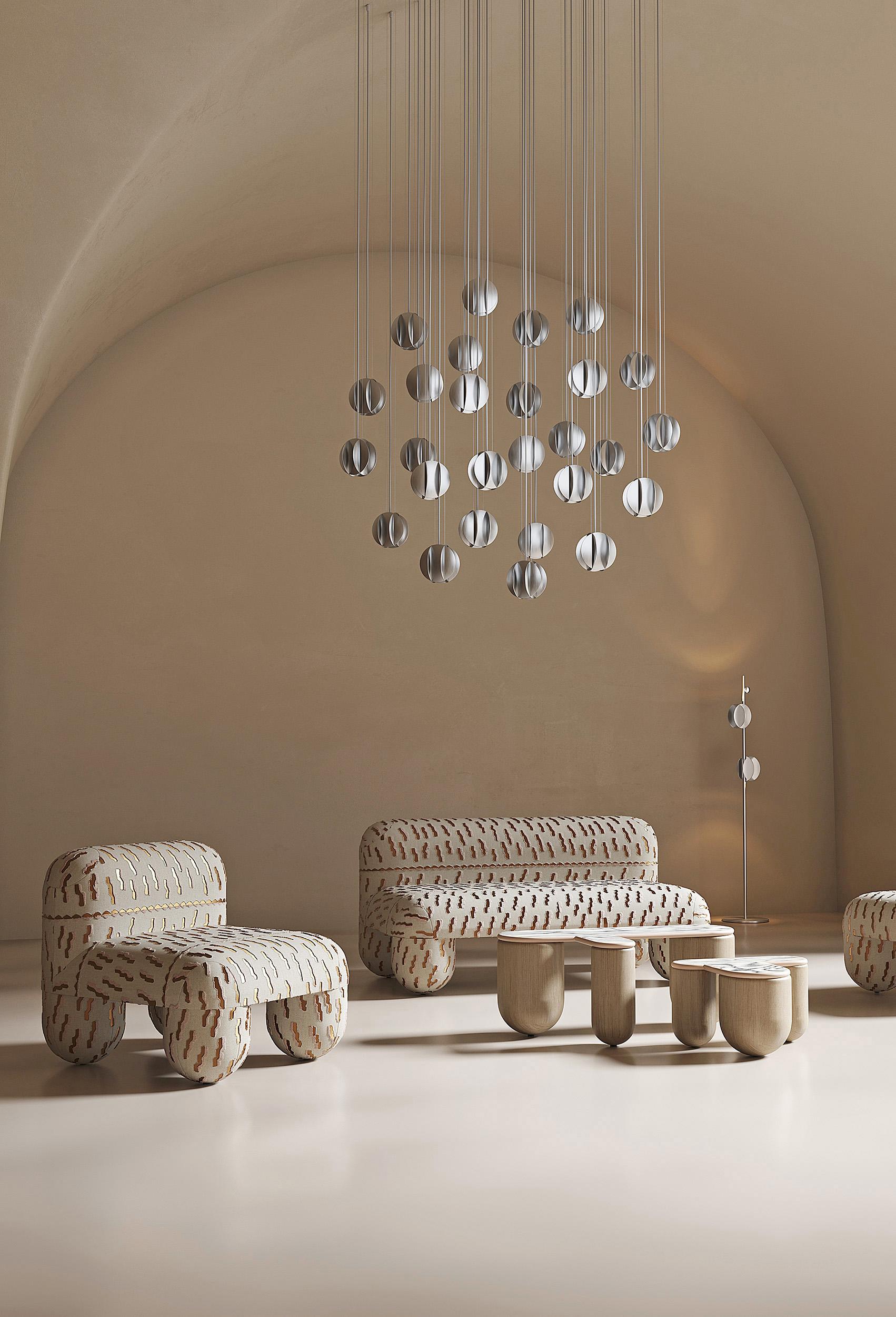 Silla baja moderna Hello en tejido de lana by NOOM en venta 7