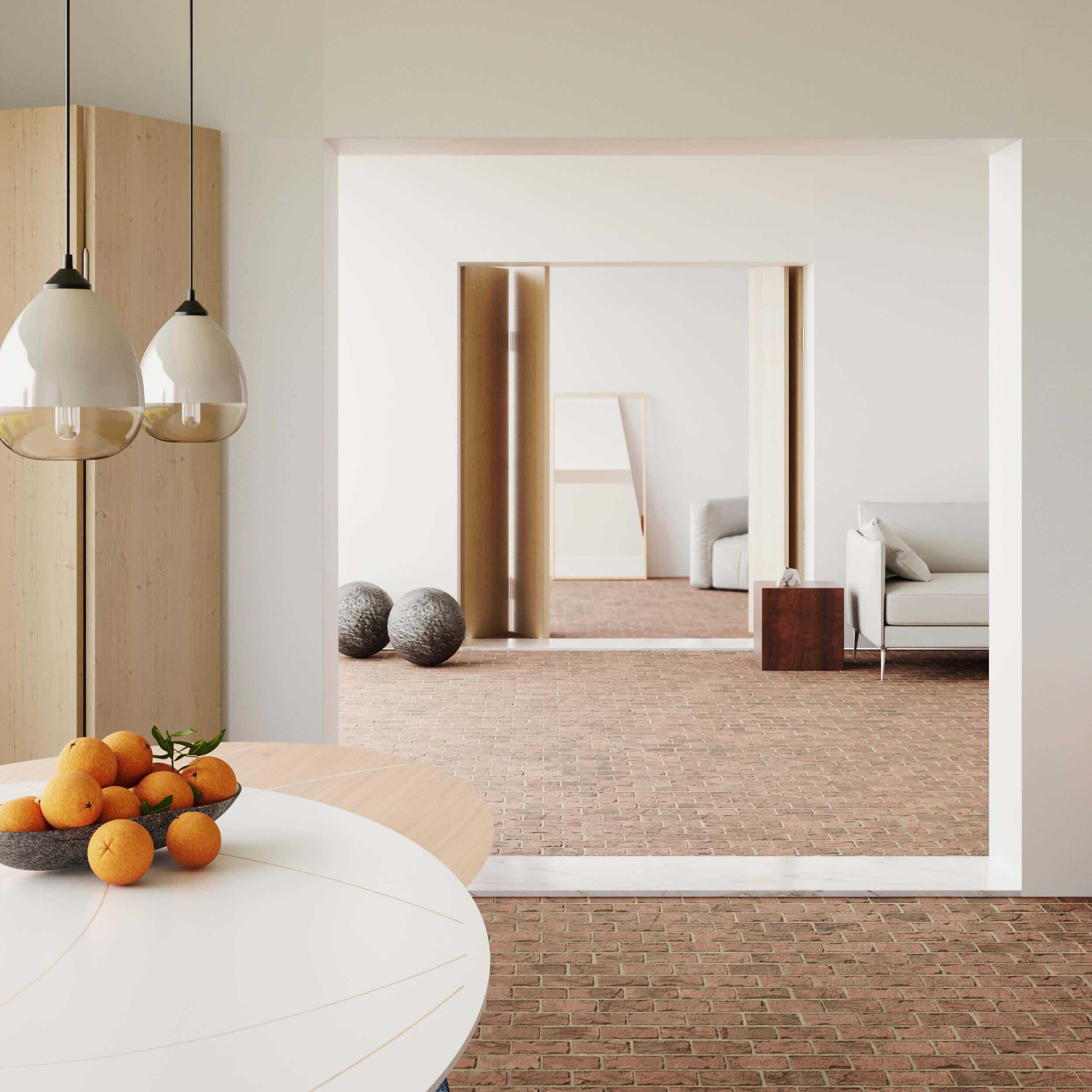 Table de salle à manger moderne de forme ovale en bois de chêne laqué blanc et acier inoxydable poli en vente 3