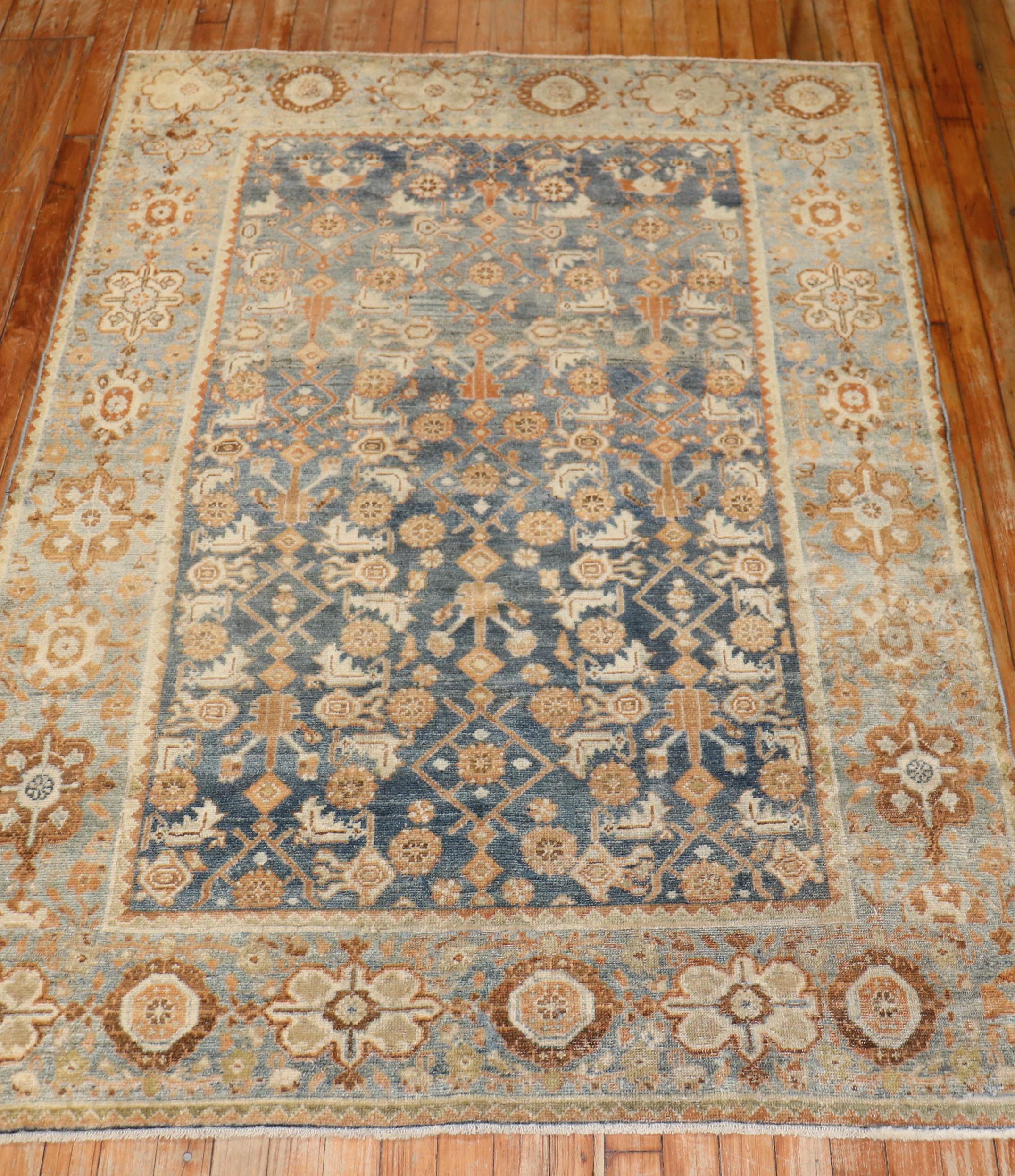 A large accent size early 20th century Persian Malayer rug.

Measures: 4'3