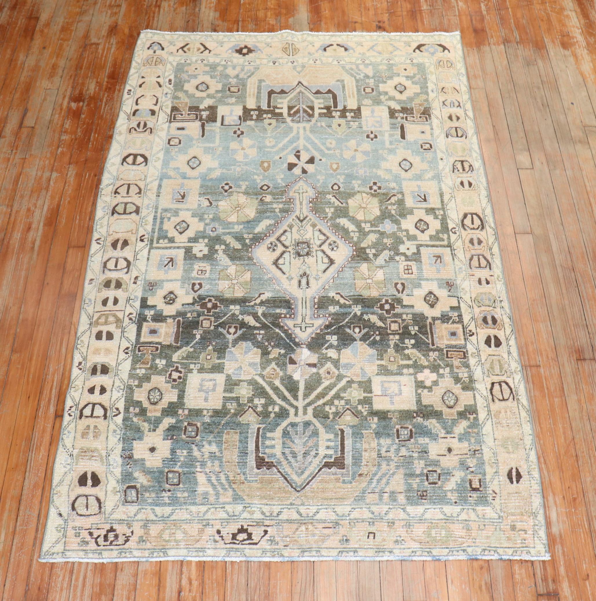 Accent Persian Malayer Rug In Good Condition In New York, NY