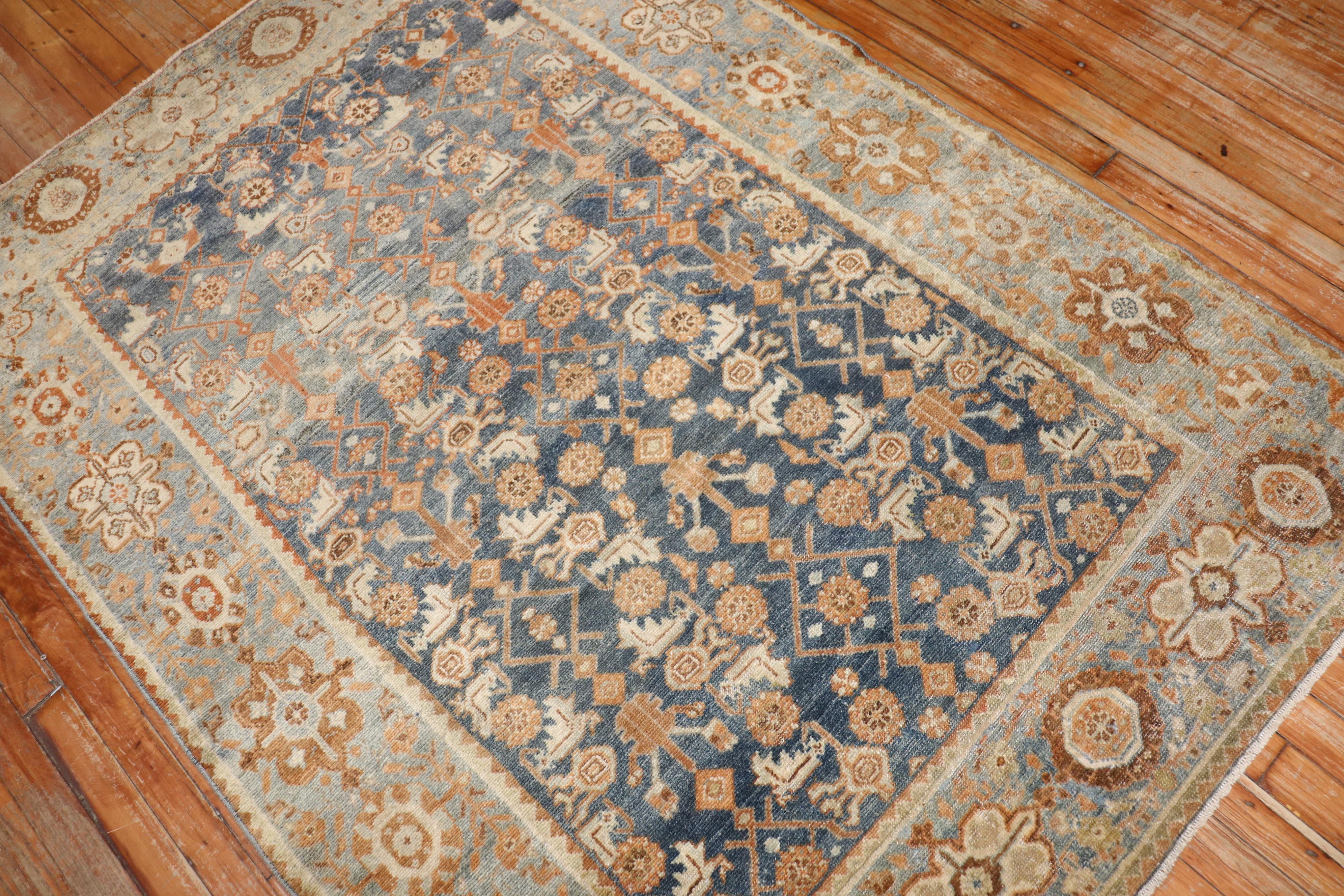 Accent Persian Malayer Rug In Good Condition For Sale In New York, NY