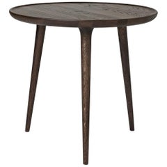 Accent Round Table L FSC Certified Oak Sirka Grey Stain by Mater Design