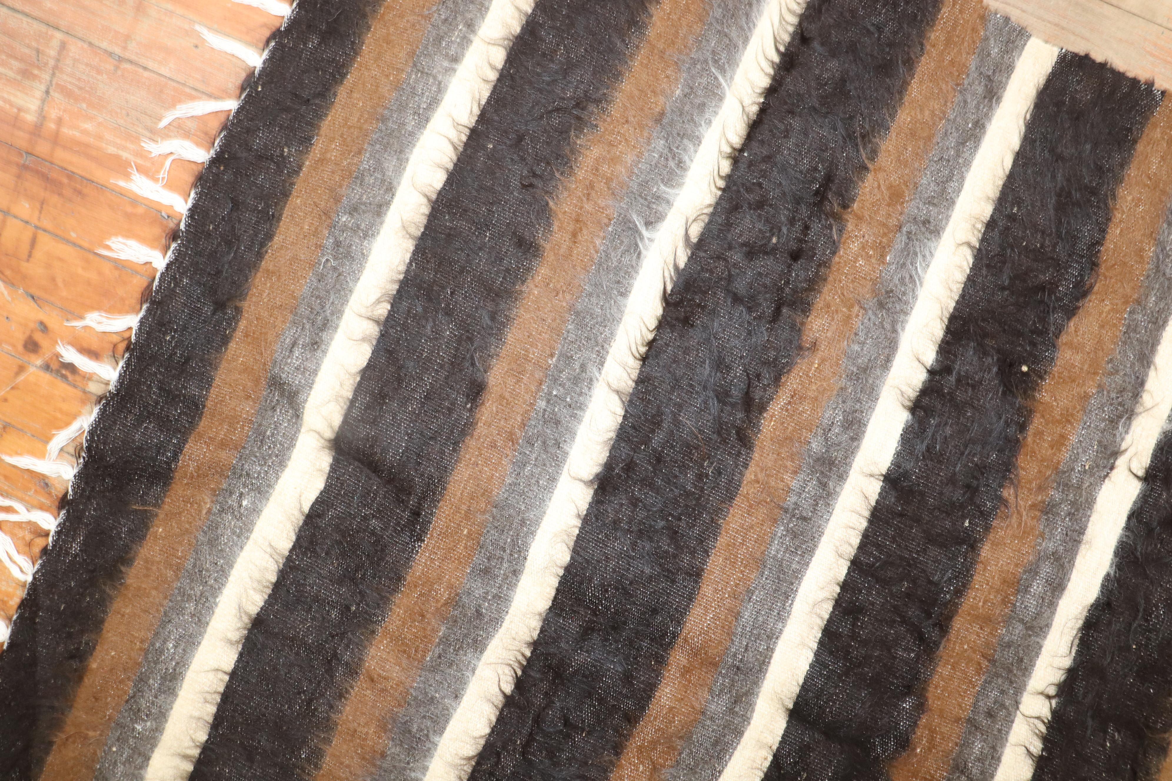 Wool Accent Size Turkish Mohair Rug For Sale