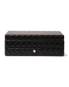 Accessori da Viaggio Portagioie Chanel Vanity Case Pearl Trapuntato Nero