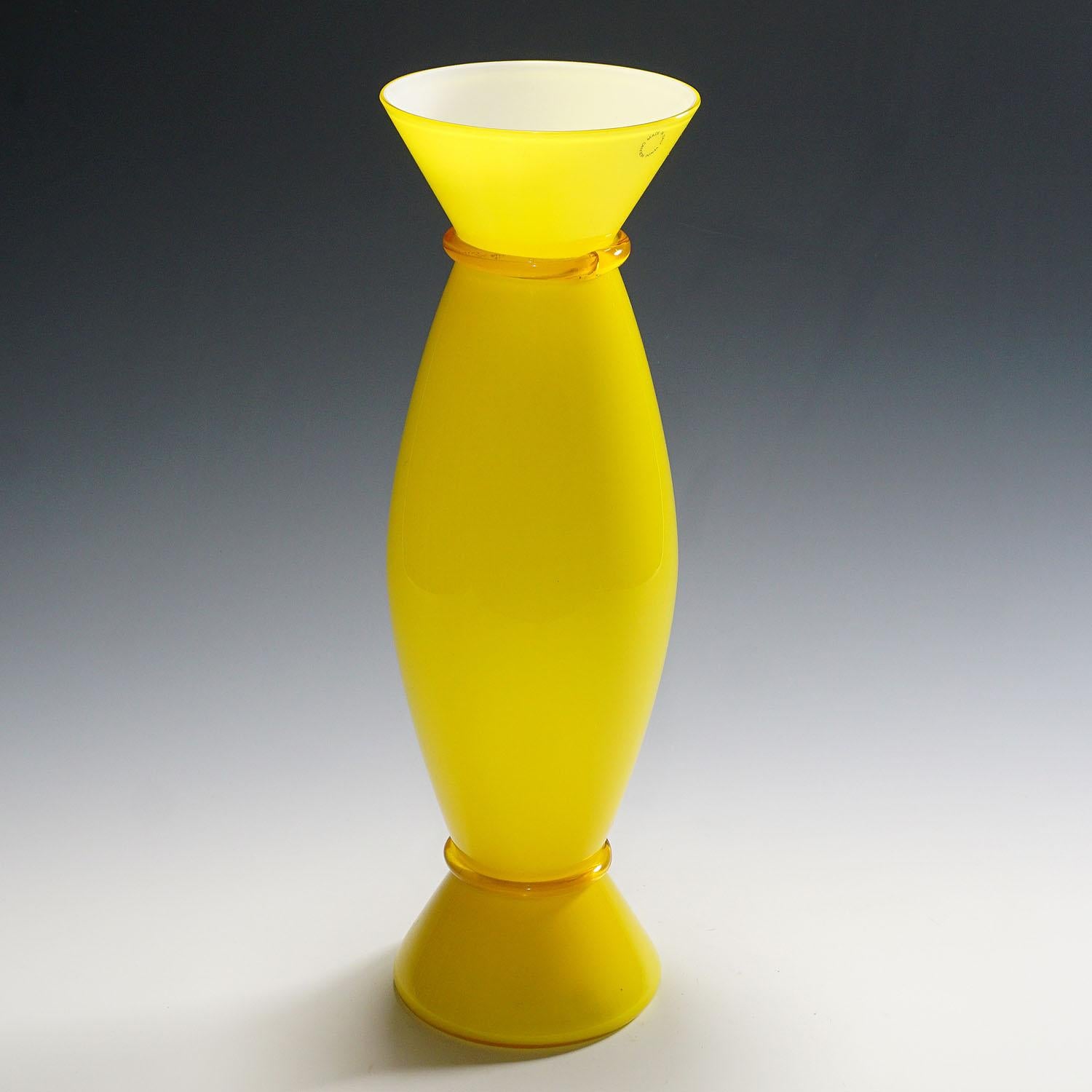 Italian Acco Vases by Alessandro Mendini for Venini, Murano Set of Three For Sale
