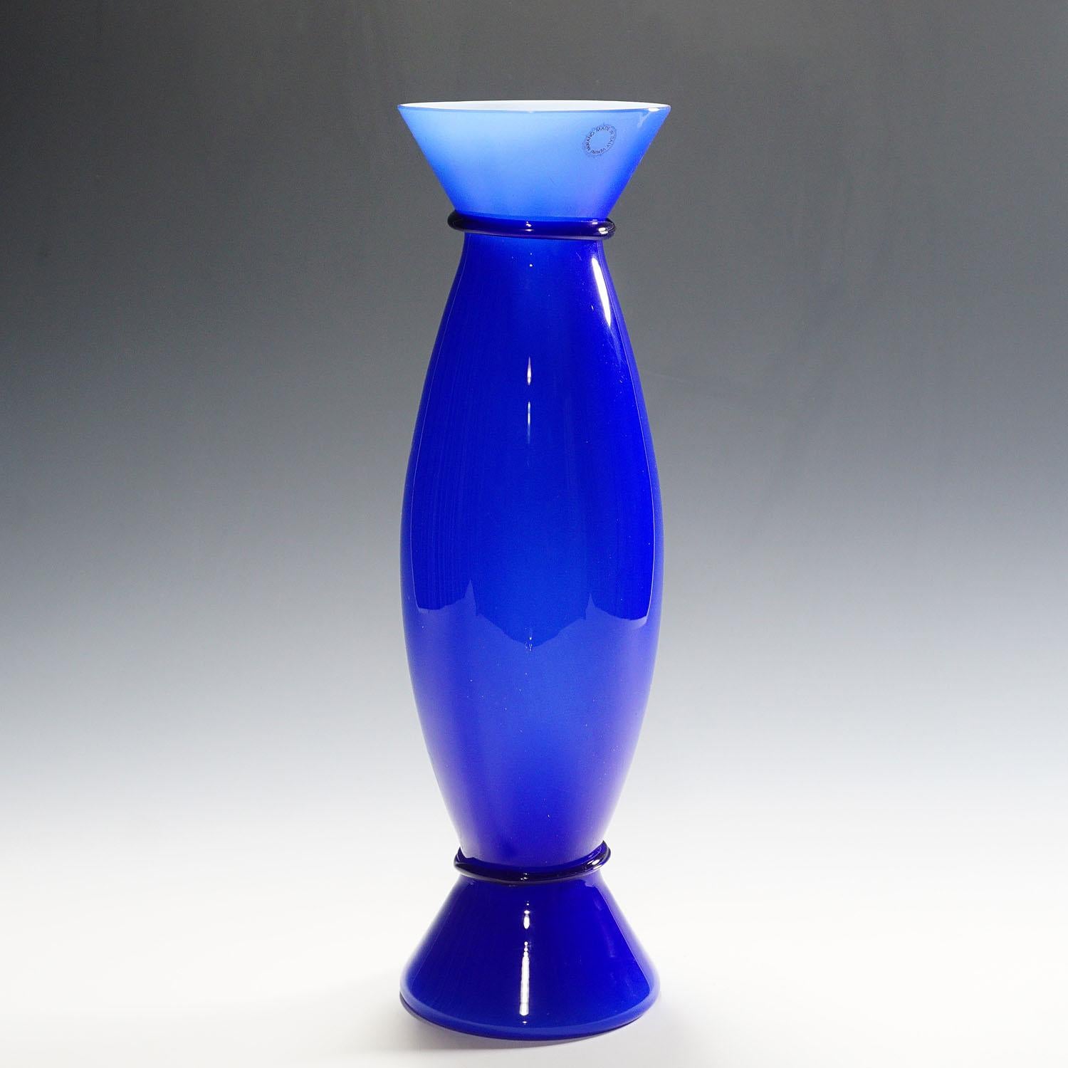 20th Century Acco Vases by Alessandro Mendini for Venini, Murano Set of Three For Sale