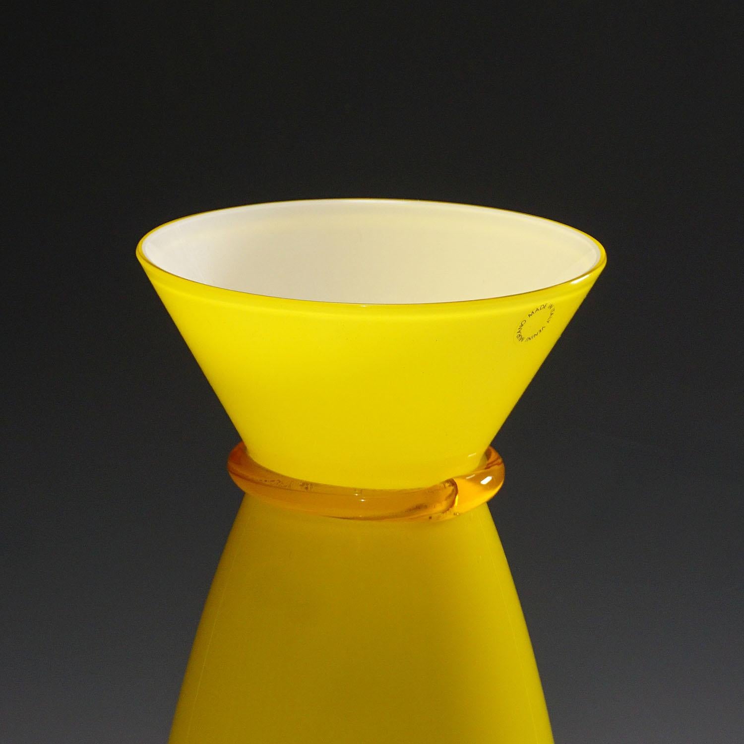 Art Glass Acco Vases by Alessandro Mendini for Venini, Murano Set of Three For Sale