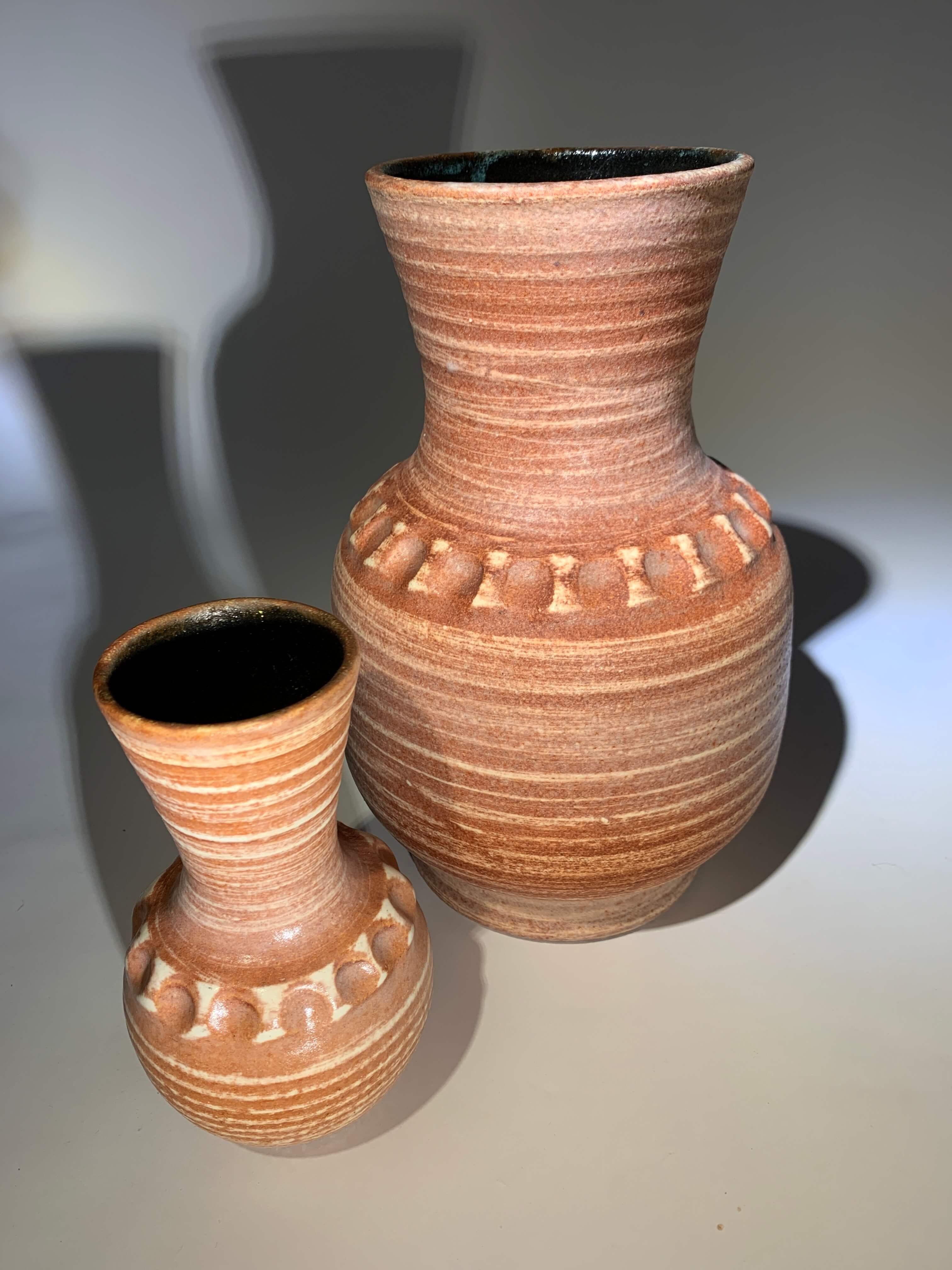 Ceramic Accolay  2 vases For Sale