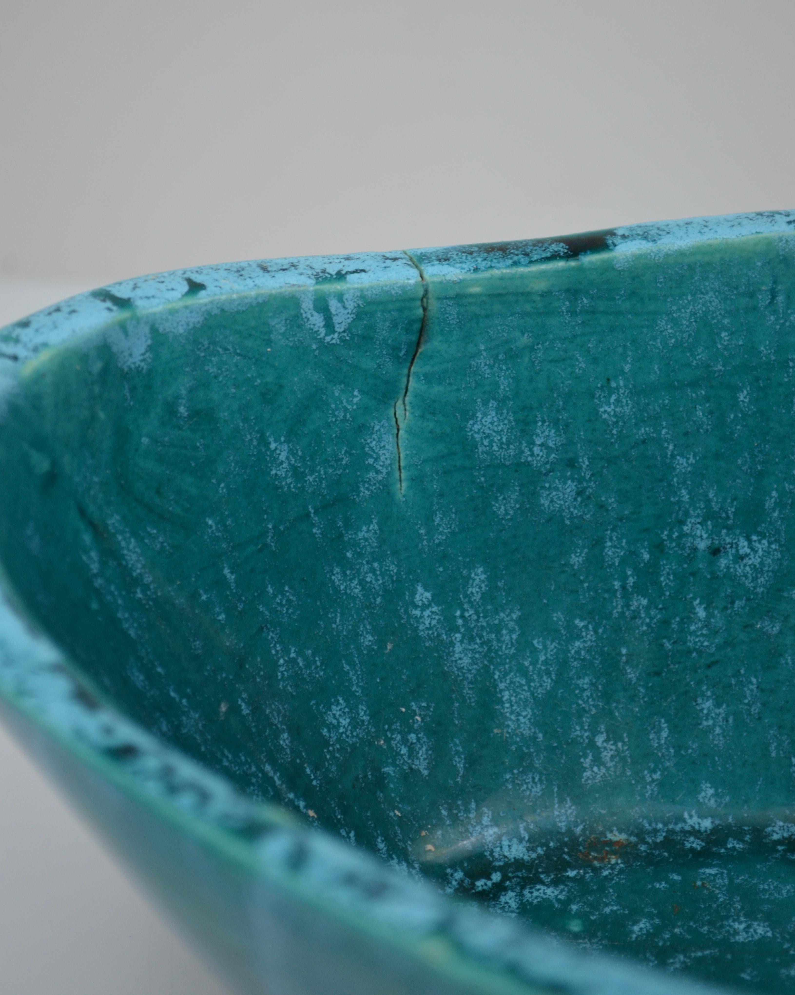 Accolay Ceramic Catchall – France, 1960s In Good Condition For Sale In Marinha Grande, PT