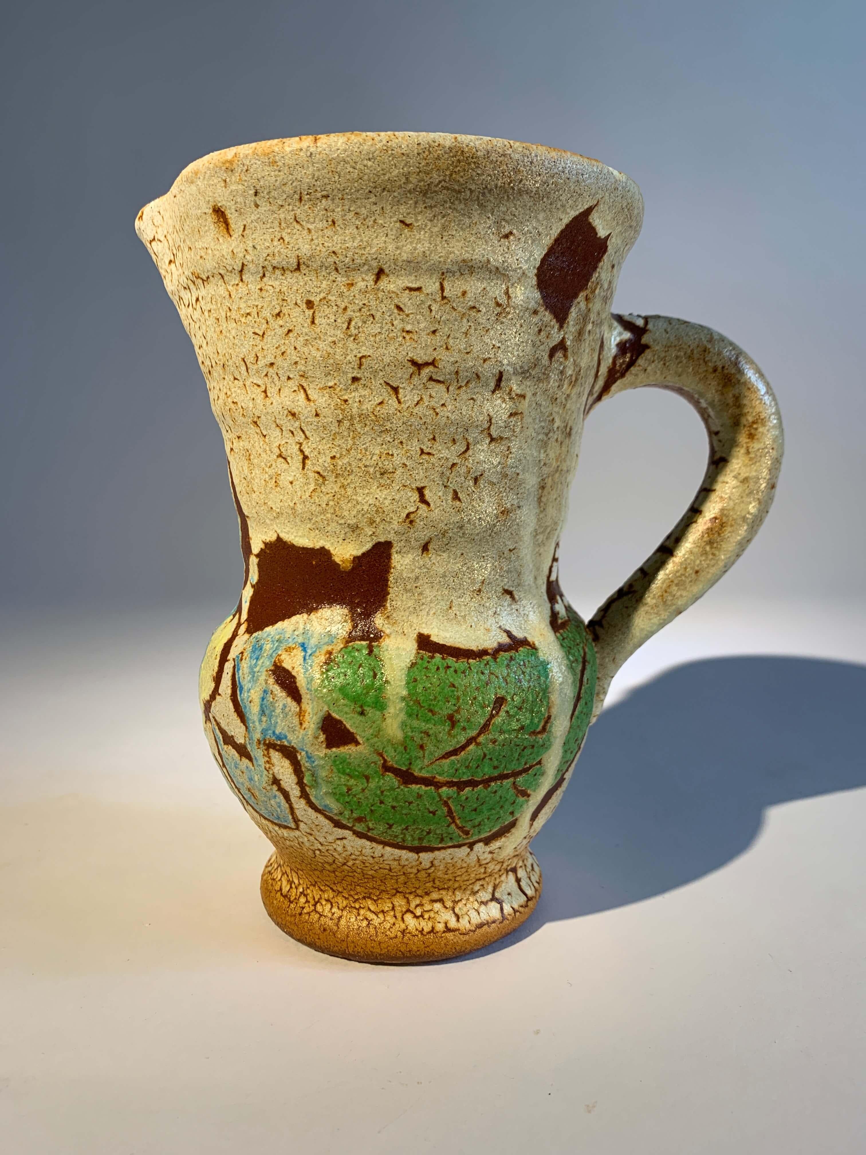 Accolay ceramic pitcher In Good Condition For Sale In L’ISLE-SUR-LA-SORGUE, FR