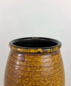 Accolay Ceramic Vase Design Brown Pottery, 1970