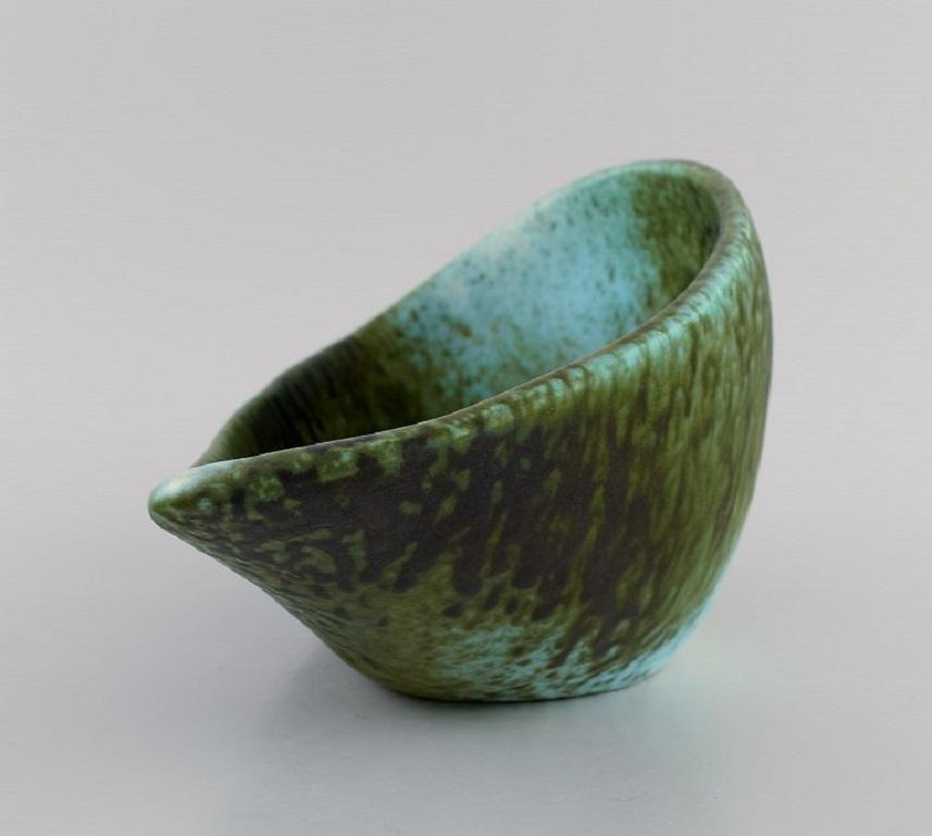 French Accolay, France, Freeform Bowl in Glazed Ceramics, 1960s For Sale