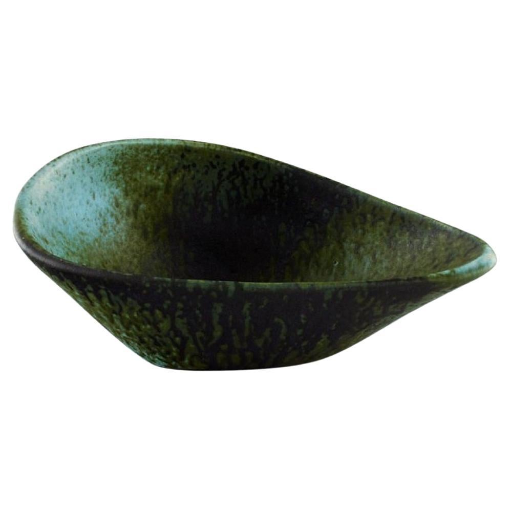 Accolay, France, Freeform Bowl in Glazed Ceramics, 1960s For Sale