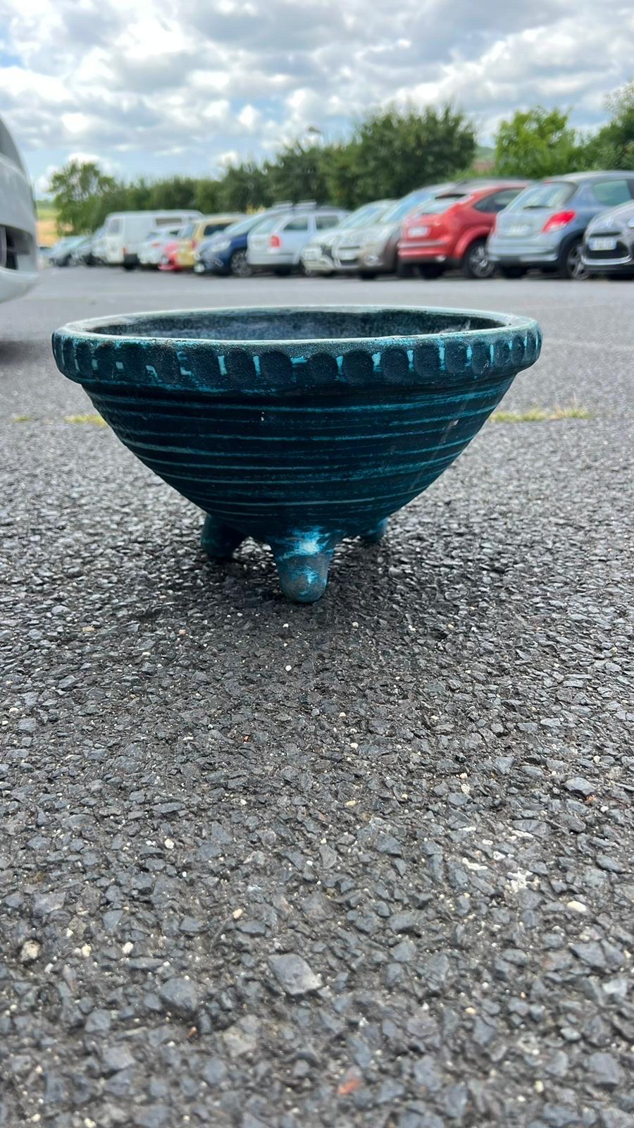 Modern Accolay Gauloise Blue vessel For Sale