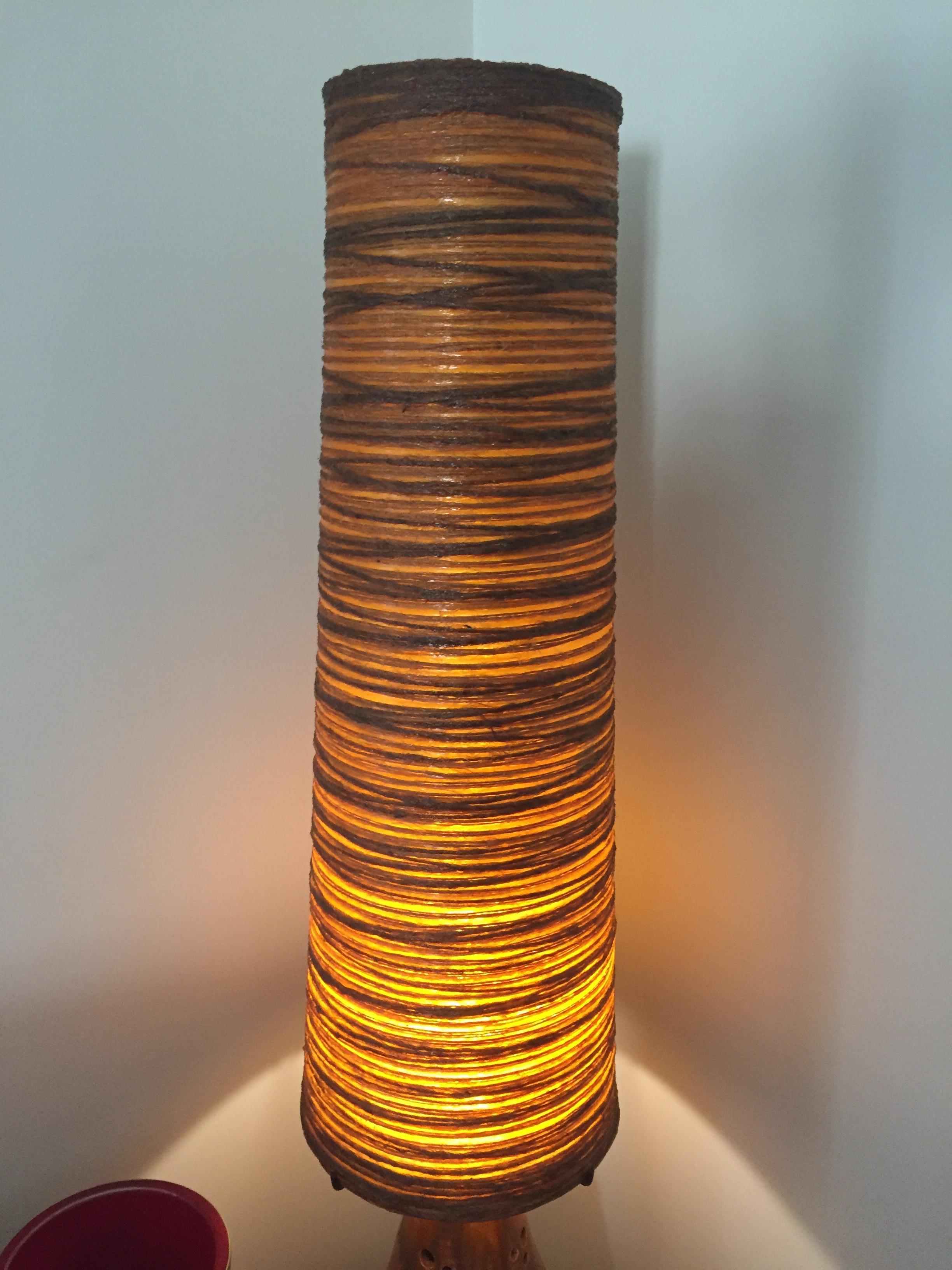 Accolay lamp in the style of Georges Pelletier in vintage 1970 ceramics 1