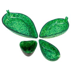 Accolay Pottery French Mid-Century Aperitive & Dinner Set, 1950s